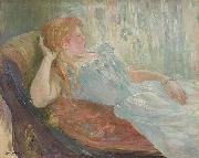Berthe Morisot Liegendes Madchen oil on canvas